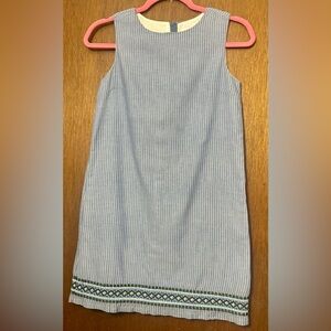 Vineyard Vines Light Blue Striped Kids Dress